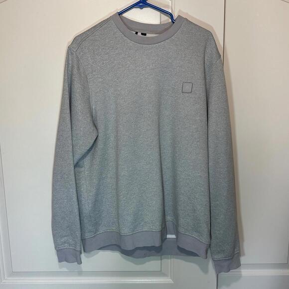 Adidas Heathered Grey Go-To Crew Golf Soft Size: Large - Picture 1 of 3